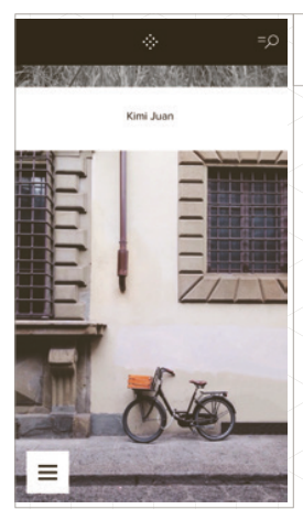 隱藏菜單釋放了屏幕空間，讓內容更清晰