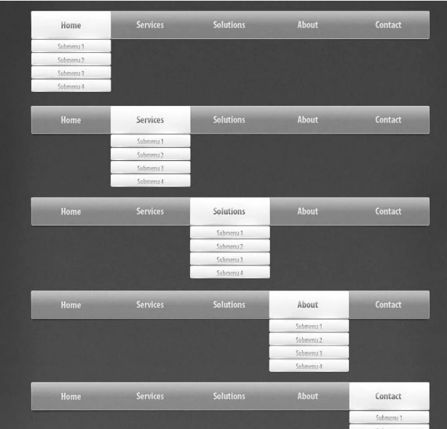 APP界面設計-分級菜單